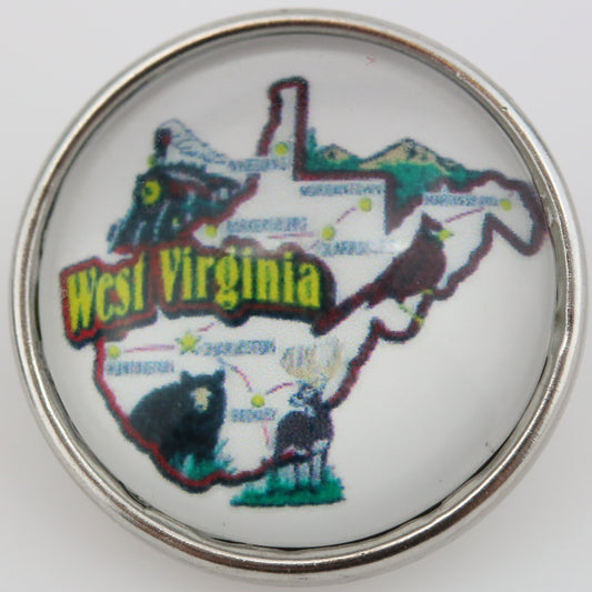 55047 - Snap - 20mm - US State - West Virginia
