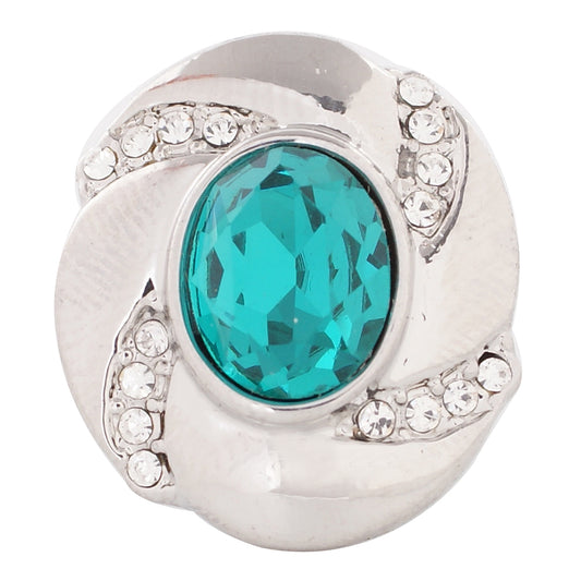 57010 - Snap - 20mm - Birthstone - December - Turquoise Stone