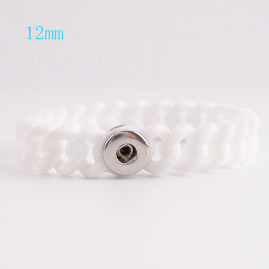 61020 - Snap Jewelry - 12mm - Bracelet - Silicone - 1 Snap