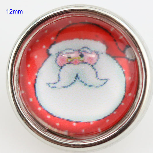 81002 - Snap - 12mm- Santa Claus Face