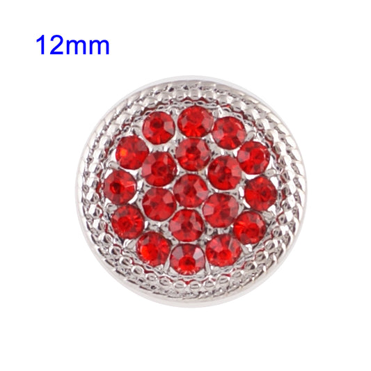 81028 - Snap - 12mm - Red Crystals