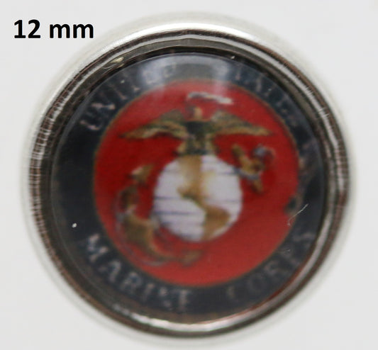 83005 - Snap - 12mm - Marine Corps Emblem