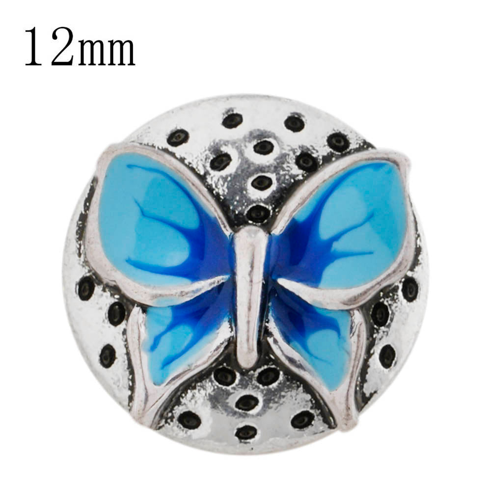 84007 - Snap - 12mm - Blue Butterfly