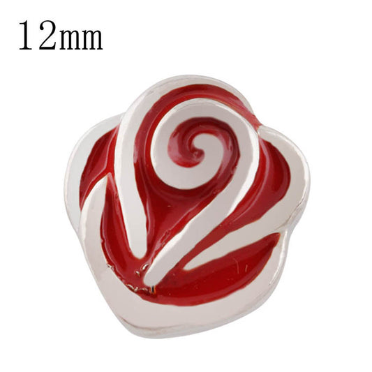 86015 - Snap - 12mm - Red Rose