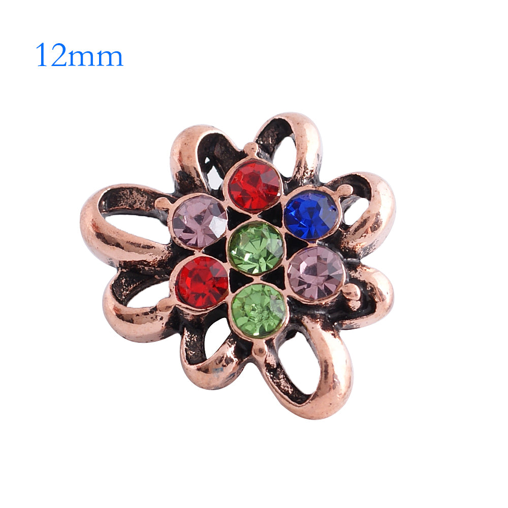 87038 - Snap - 12mm - Multi-Color Rhinestone Cluster